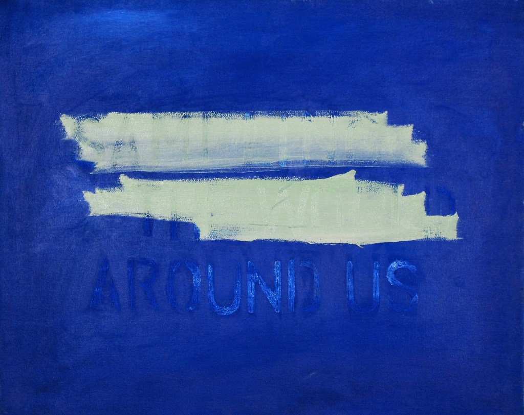 Frank Juarez, Around Us, oil on canvas, 16x20", 2015